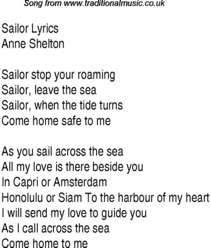 Unraveling the Magic of Sailor Song Lyrics